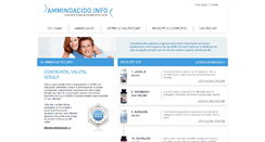 Desktop Screenshot of amminoacido.info
